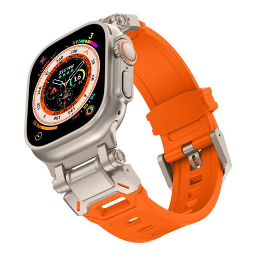 Apple Watch 42444549 mm rihm Delta Pro silikoonist ja metallist oran 2